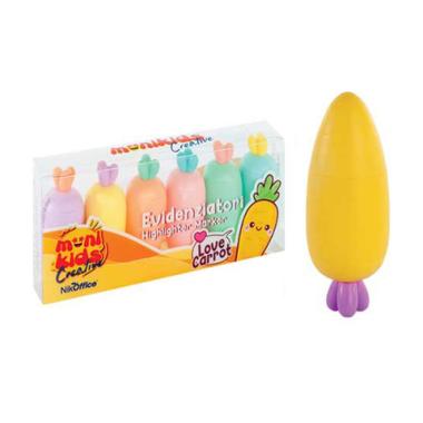 Evidenziatore 6 pz carrot