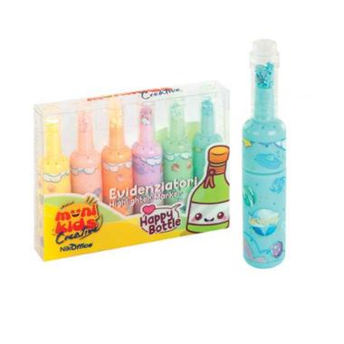 Evidenziatore 6 pz happy bottle cf24 set