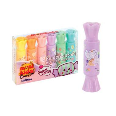 Evidenziatore 6 pz sweet candy