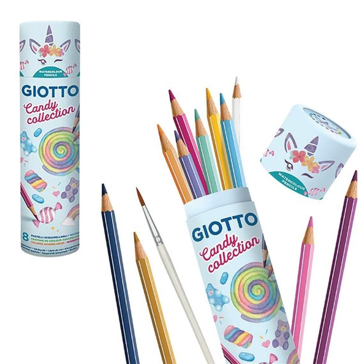 Giotto pestelli acquarellabili candy tubo 18pz