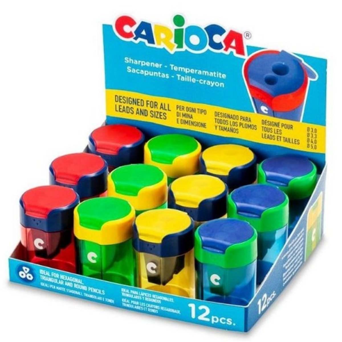 Carioca temperino 2 fori c/serbatoio cf12