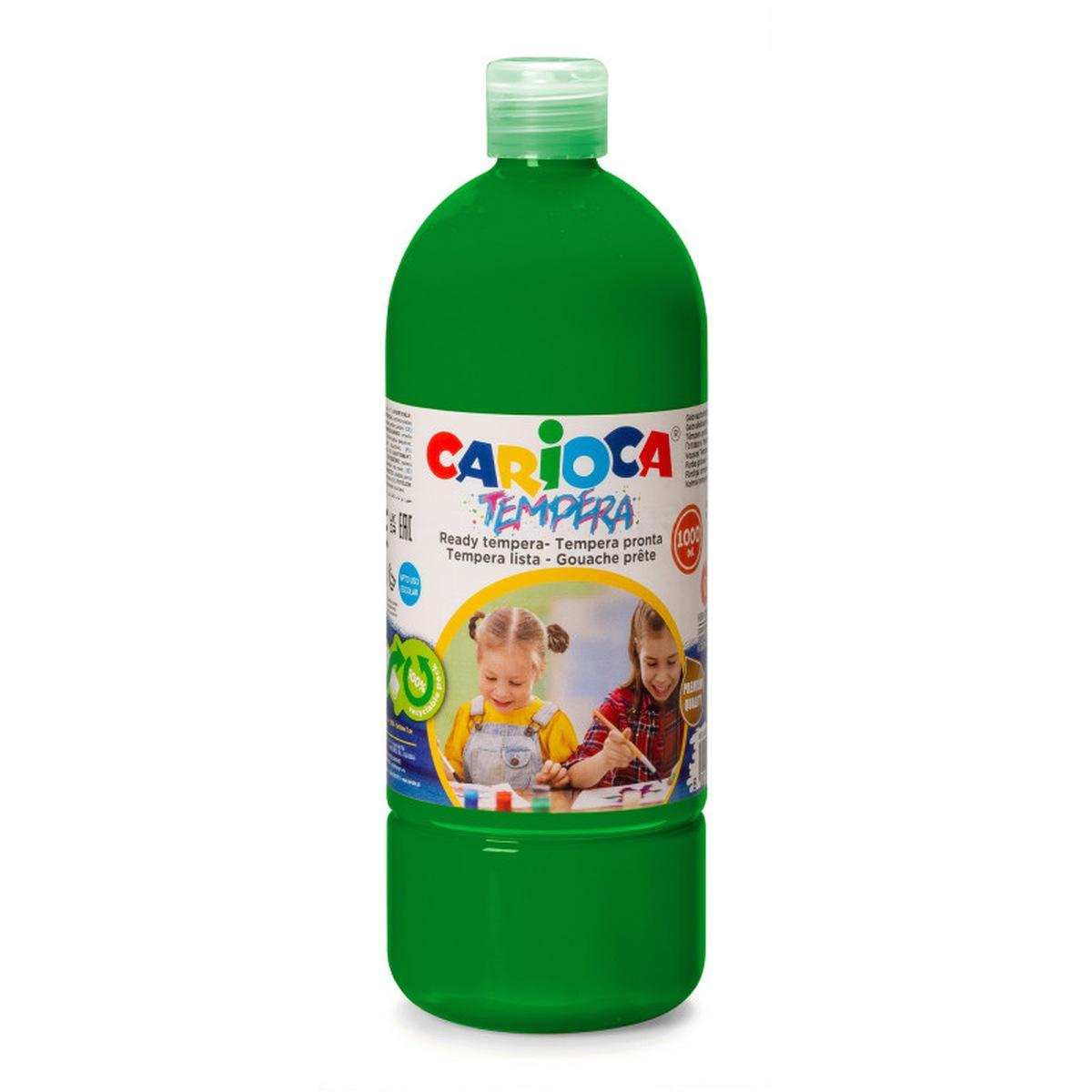 Carioca tempera pronta 1000ml verde brillante