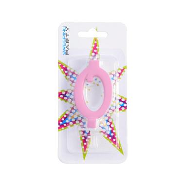 Candelina 9cm Nr.0 Colore Rosa