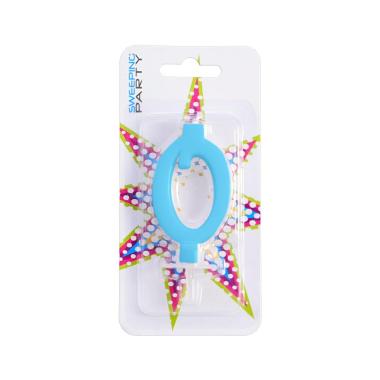 Candelina 9cm Nr.0 Colore Celeste