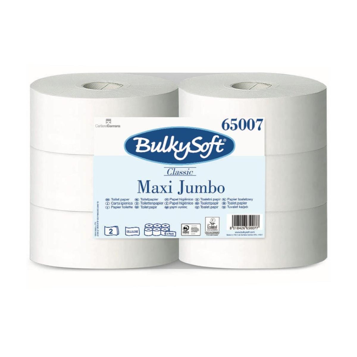 Carta igienica bulky maxi jumbo toilet 2v 6pz