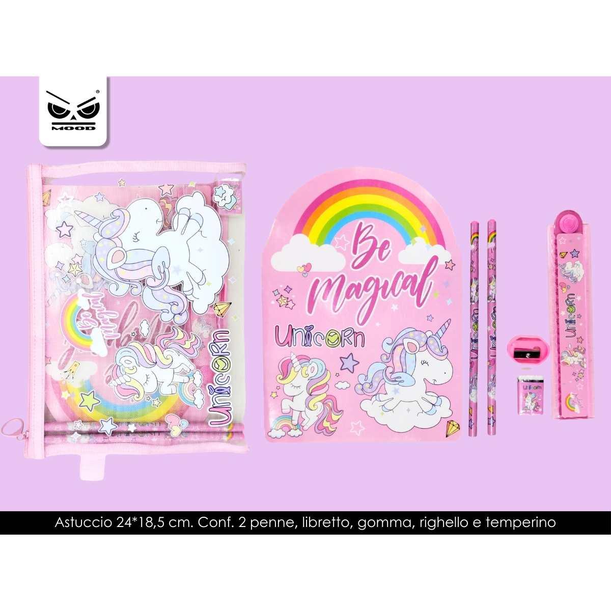 Stationary kit unicorno con astuccio