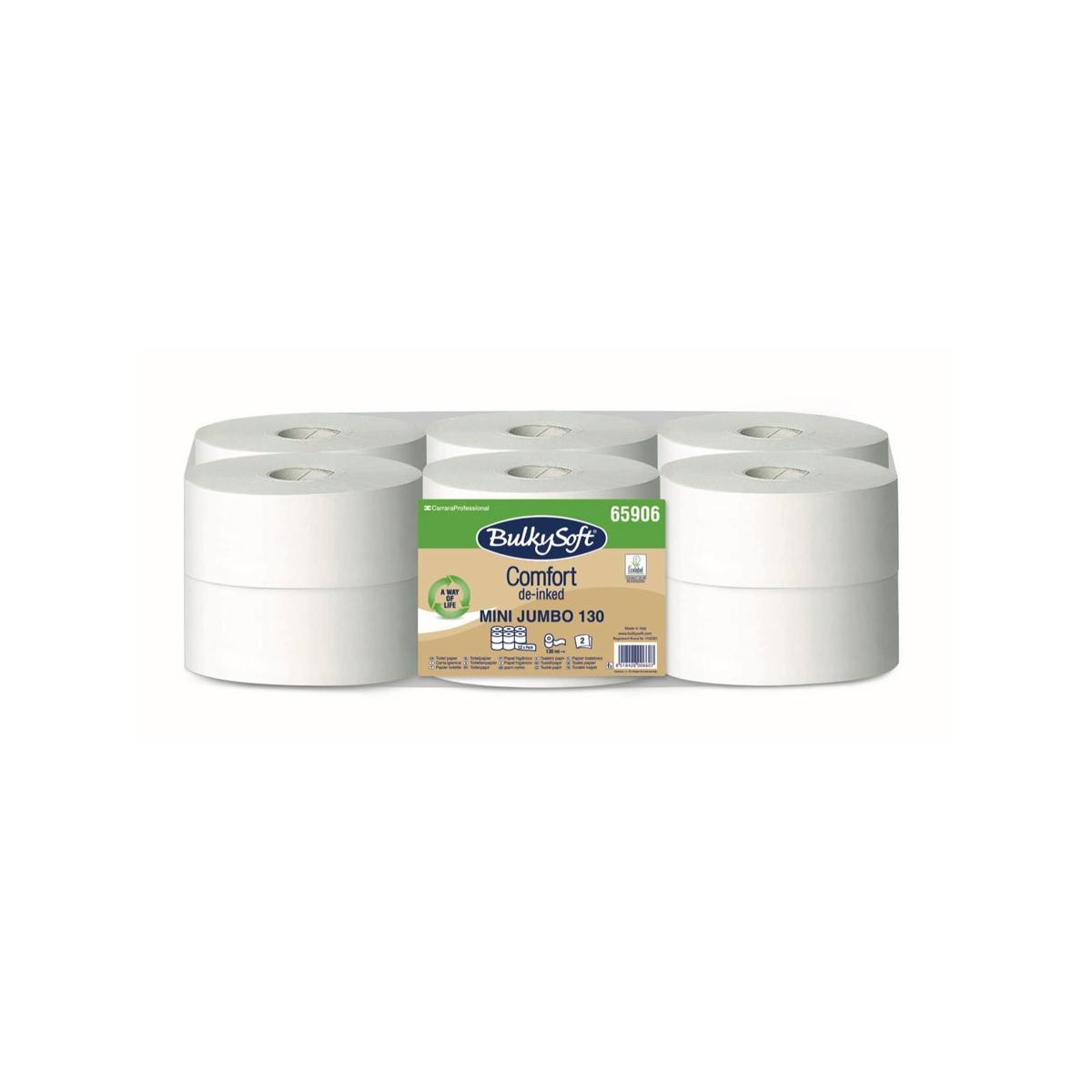 Carta igienica bulky mini jumbo 2v 130m 12pz