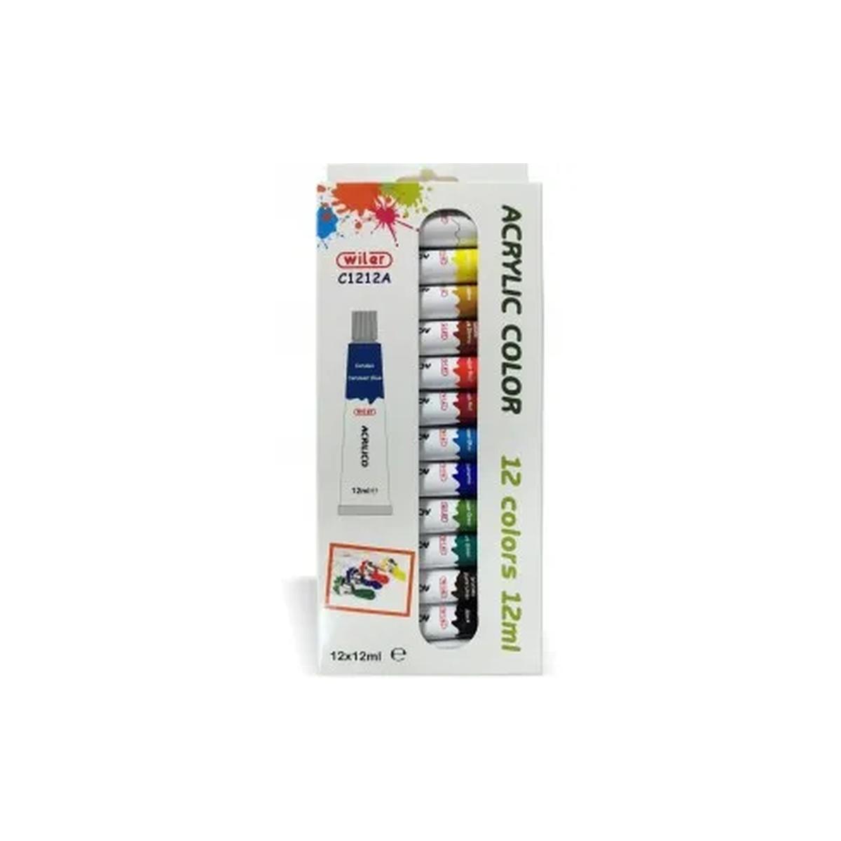 Tempera acrilica da 12 col 12ml