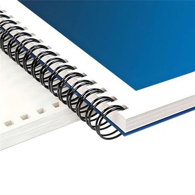 Spirale metallo mm 6.4 100pz bianco