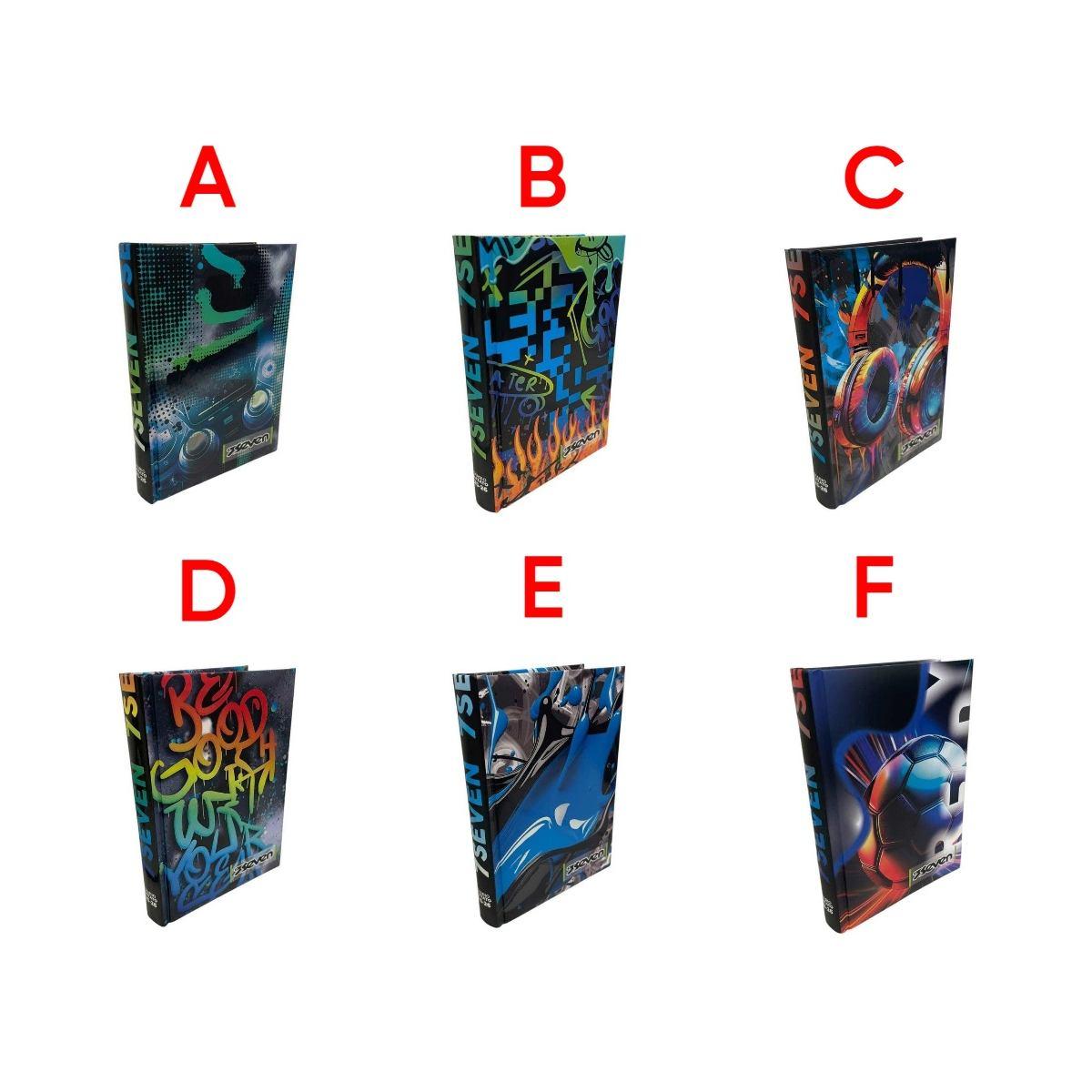 Diario std 12m #r seven datato cartotecnica boy