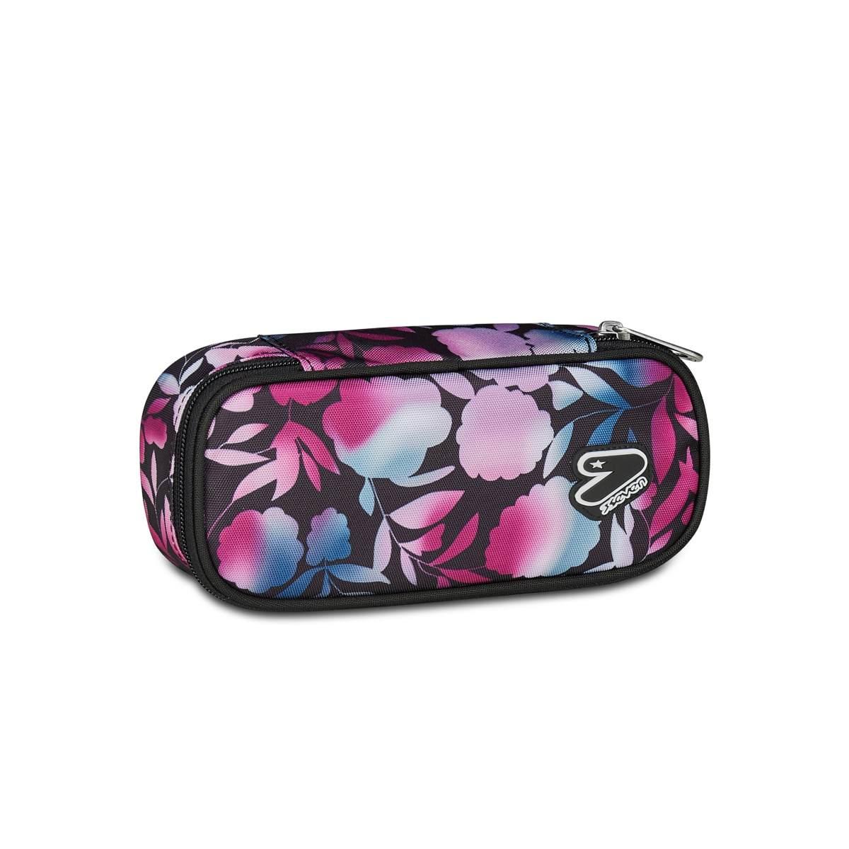 Pencil bag round plus grs seven water-flowers