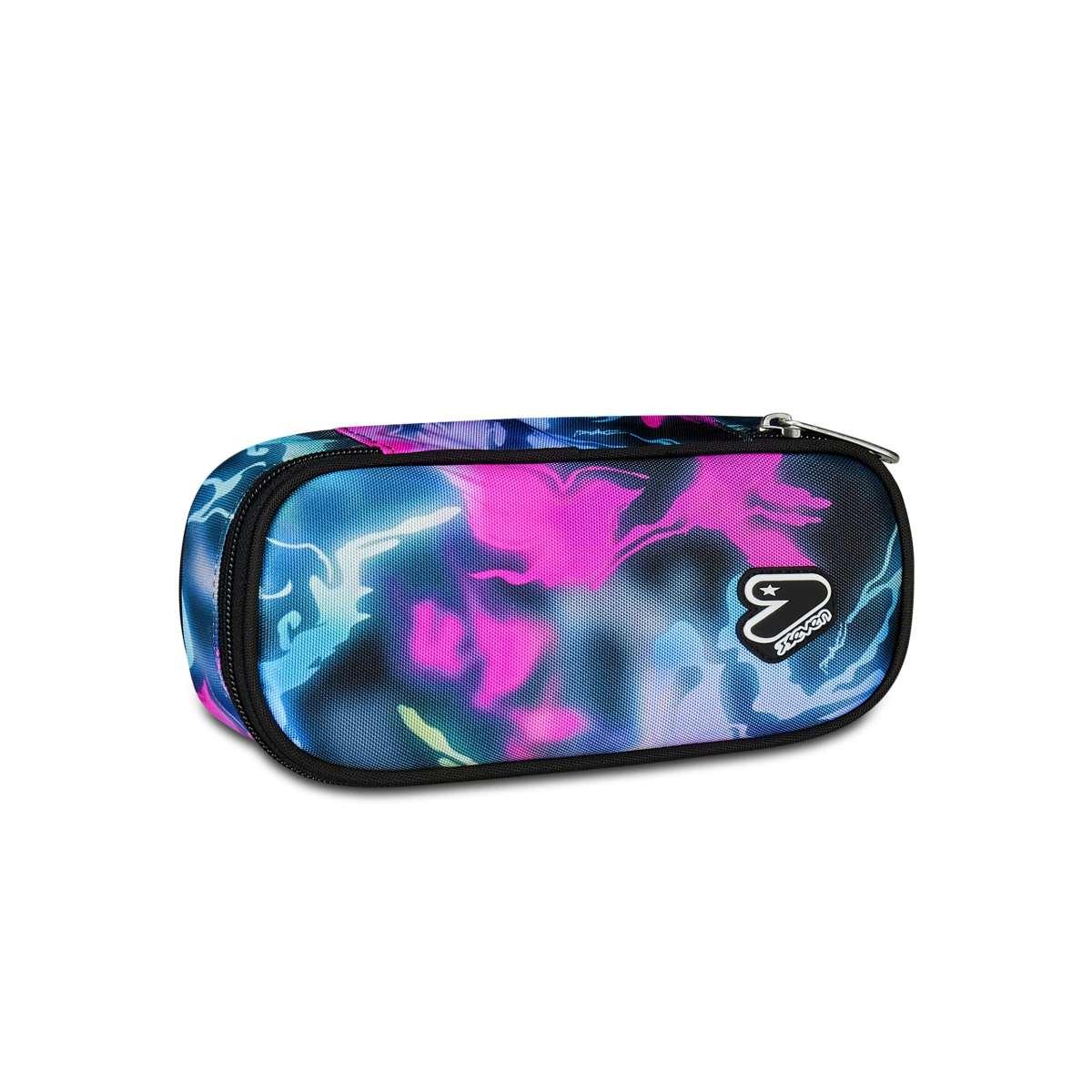 Pencil bag round plus grs seven inside rocks