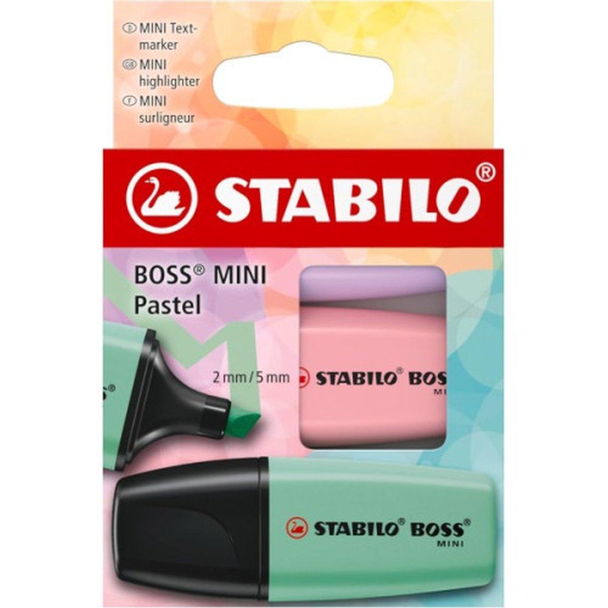 STABILO BOSS MINI PASTELLO 3pz