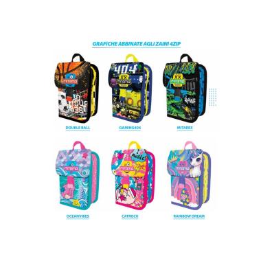 Astuccio 4 zip mix boy/girl mitama