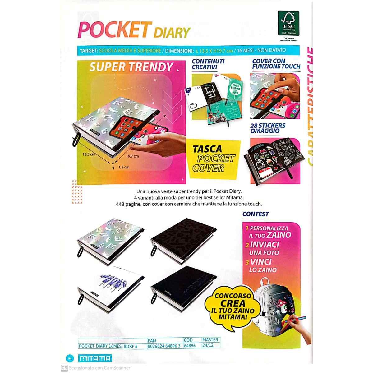 Diario pocket 16 mesi mitama bdbf#