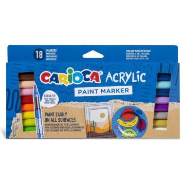 Carioca acrilyc paint marker 18pz