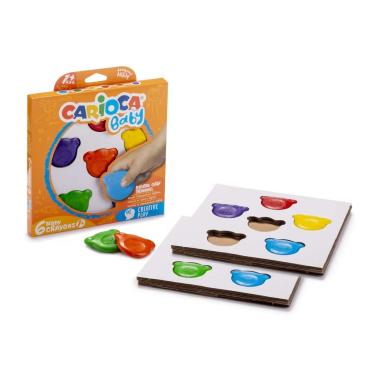 Carioca baby teddy crayons digital grip 1+