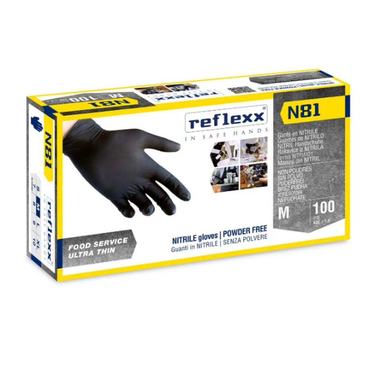 Guanti monouso nitrile nero tg.xl