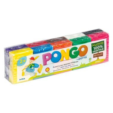 Giotto pongo 10 colori 10 x 50 gr