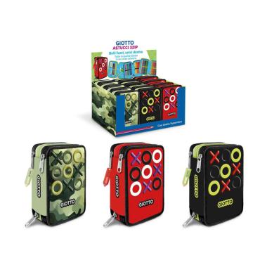 Astuccio giotto 3 zip collez. tris con supermina