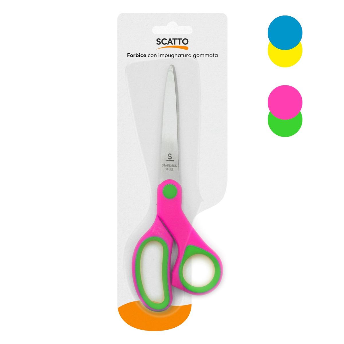 Forbici bi-color 21cm fluo