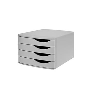 Cassettiera 4 cassetti re-solution grigio