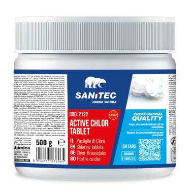 Sanitec active cloro tablet 500gr 150 pasticche