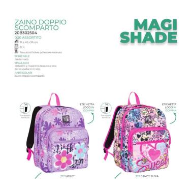 Zaino doppio scomp. yub magi shade ass