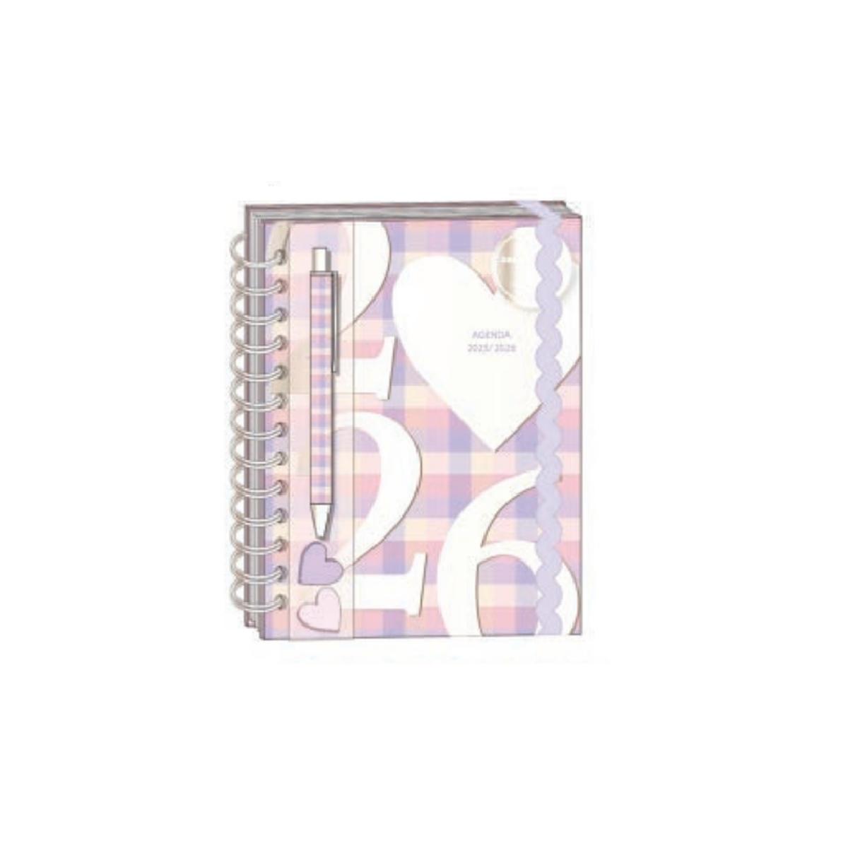 STICKY NOTES CON PENNA \n18 MONTH SPIRAL DAILY AGENDA 25/26 MODELLO 1