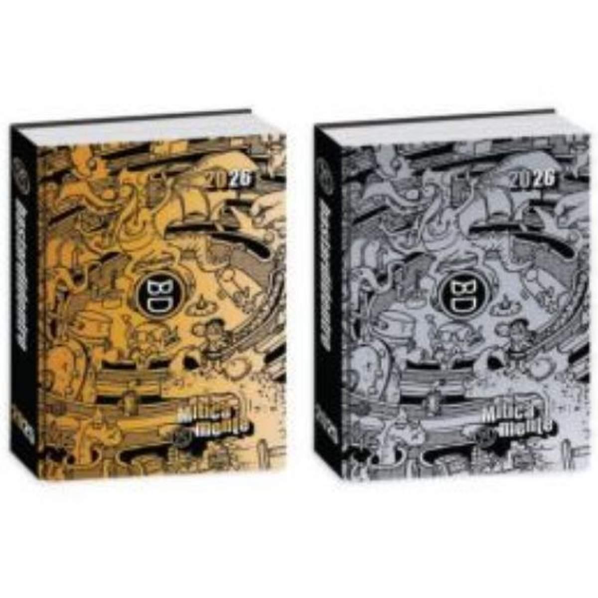 Diario pocket 16m bastardi dentro gold & silver