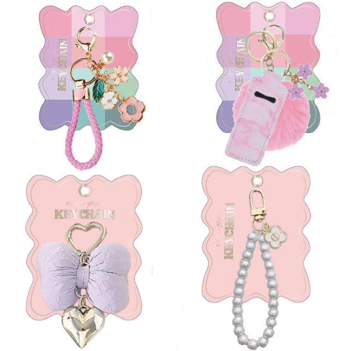 Box 12 portachiavi con charms tri- coastal p&p