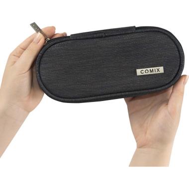 Astuccio ovale lurex nero comix 25