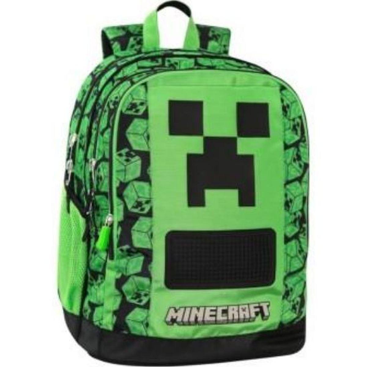 Zaino scuola org. pixel minecraft 25