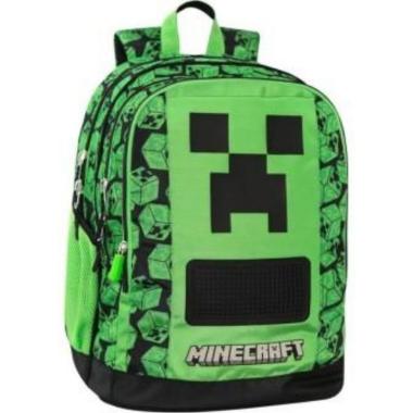 Zaino scuola org. pixel minecraft 25