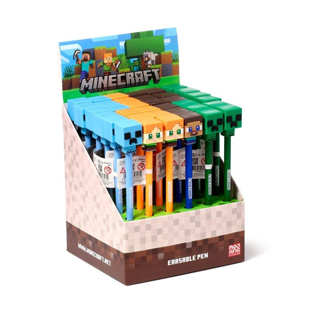 Esp 36 penne cancelline minecraft c/tappo stile chibi