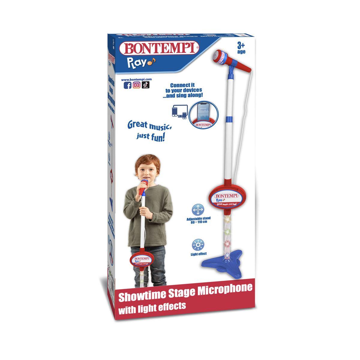 Microfono da palco con effetto luci