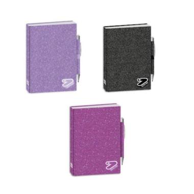 Diario pocket 12m #r seven tech line brillante c/penna