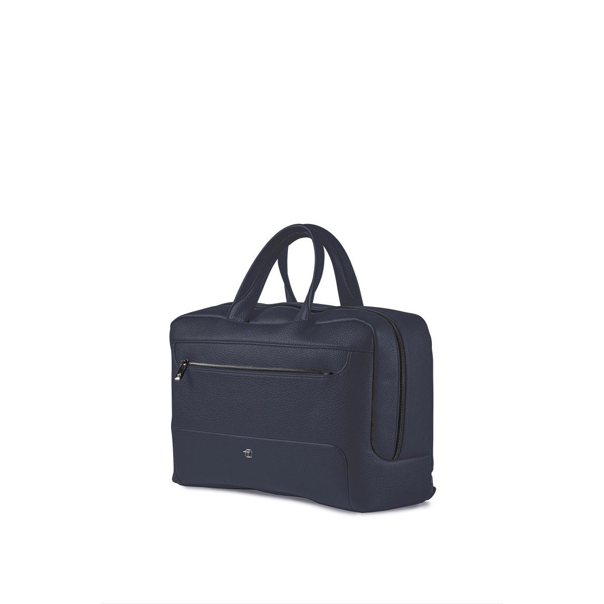 Bi-bag gate trended in ecopelle blu