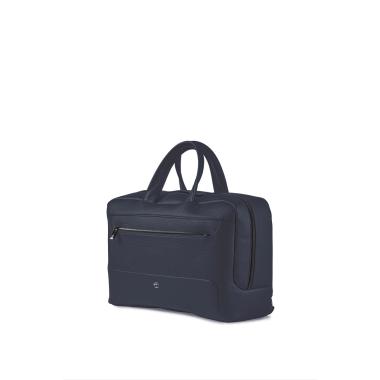 Bi-bag gate trended in ecopelle blu