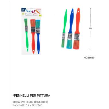 Blister 2 pennelli per pittura