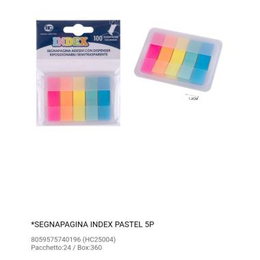 Segnapagina index ppl pastel 5p