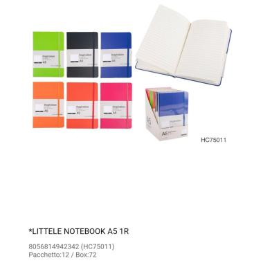 Taccuino a5 c/elastico foglio 1r