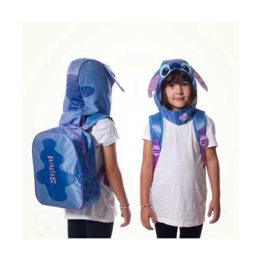 Zaino asilo lilo & stitch con cappuccio