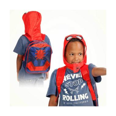 Zaino asilo spiderman con cappuccio