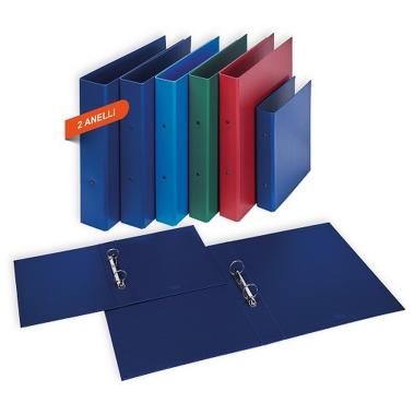 Raccoglitore europa a5 2 anelli d.25 blu