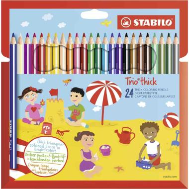 Stabilo pastelli trio thick 24pz