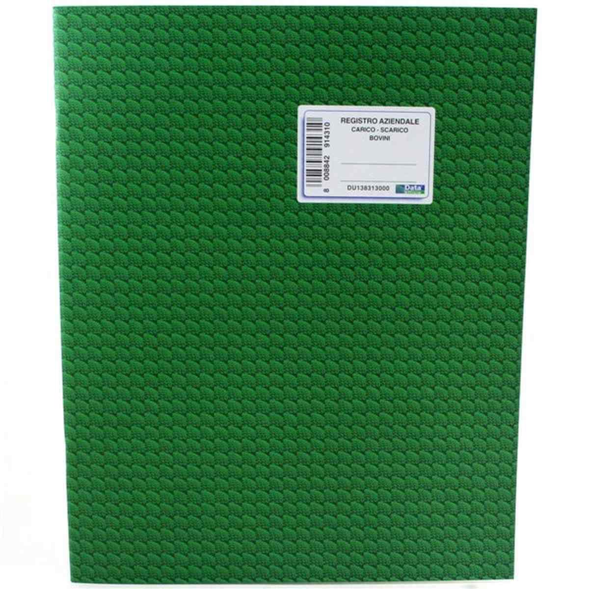 Reg. carico scarico bovini 23 pag num f.to 31x24,5