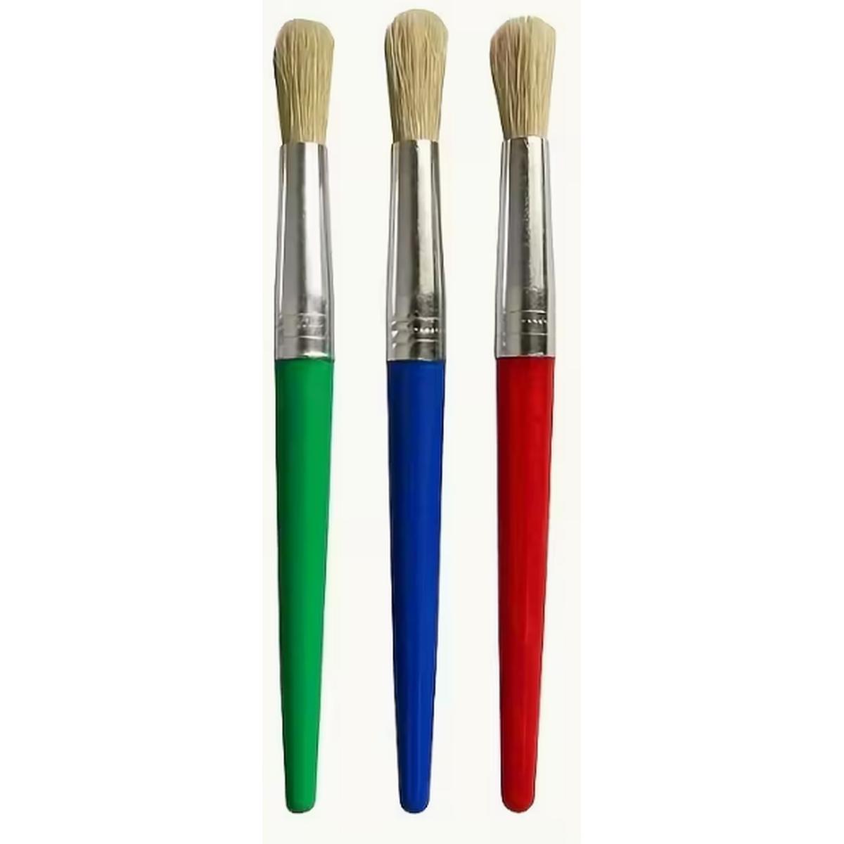 Set 3 pennellotti punta tonda