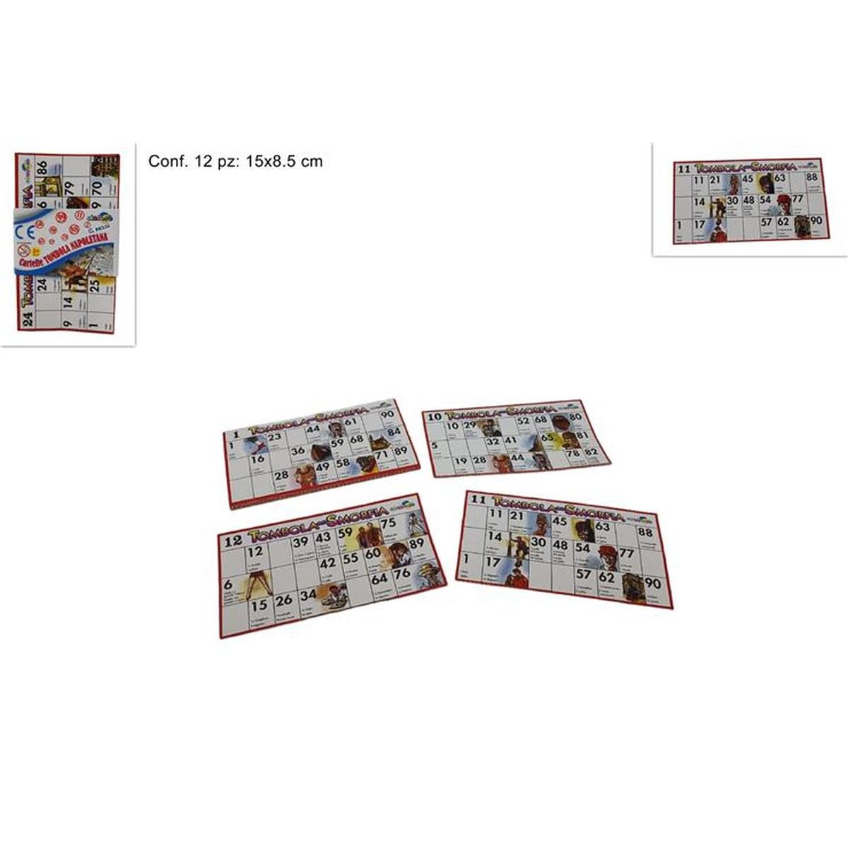 Cartelle per tombola 12pz