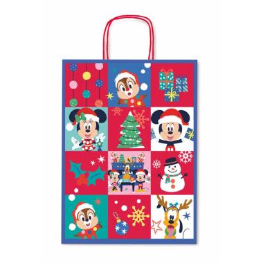 Shopper cordoncino 36x12x46 fantasia disney natale